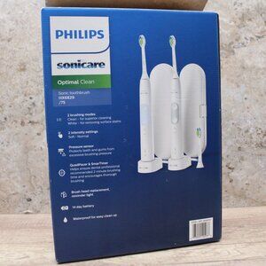 Philips Sonicare Optimal Clean Rechargeable Electric Toothbrush, 2-pack
